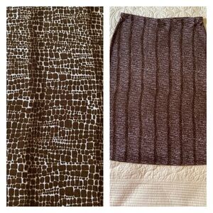 𝅺NEW York & Company A-Line Skirt MILK CHOCOLATE BROWN size Medium